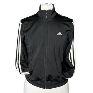 ADIDAS Ladies Classic 3 Stripe Zip Front Activewear Athleisure Track Jacket